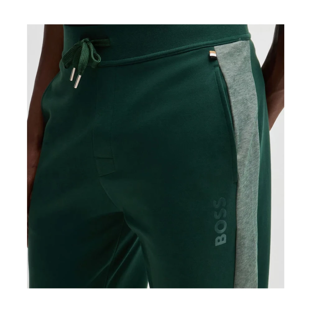 Hugo Boss Katoenen Sweatpants Groene Print Green Heren