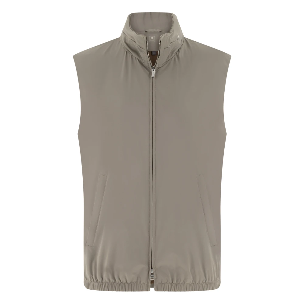 Boggi Milano Mannelijk Grijs Jassen Heren, M, B Tech Technische Stoffen Gilet