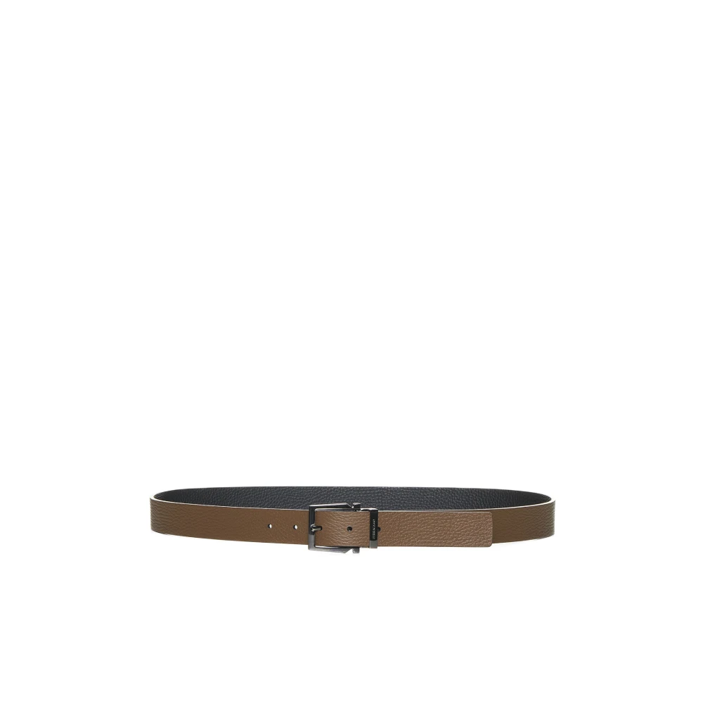 Salvatore Ferragamo Stijlvolle Riemencollectie Black Heren