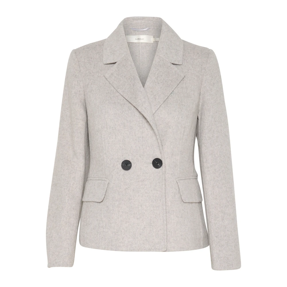 InWear Korte blazerjas in lichtgrijs melange Gray Dames