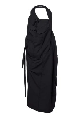 Pockets Asymmetric Dress