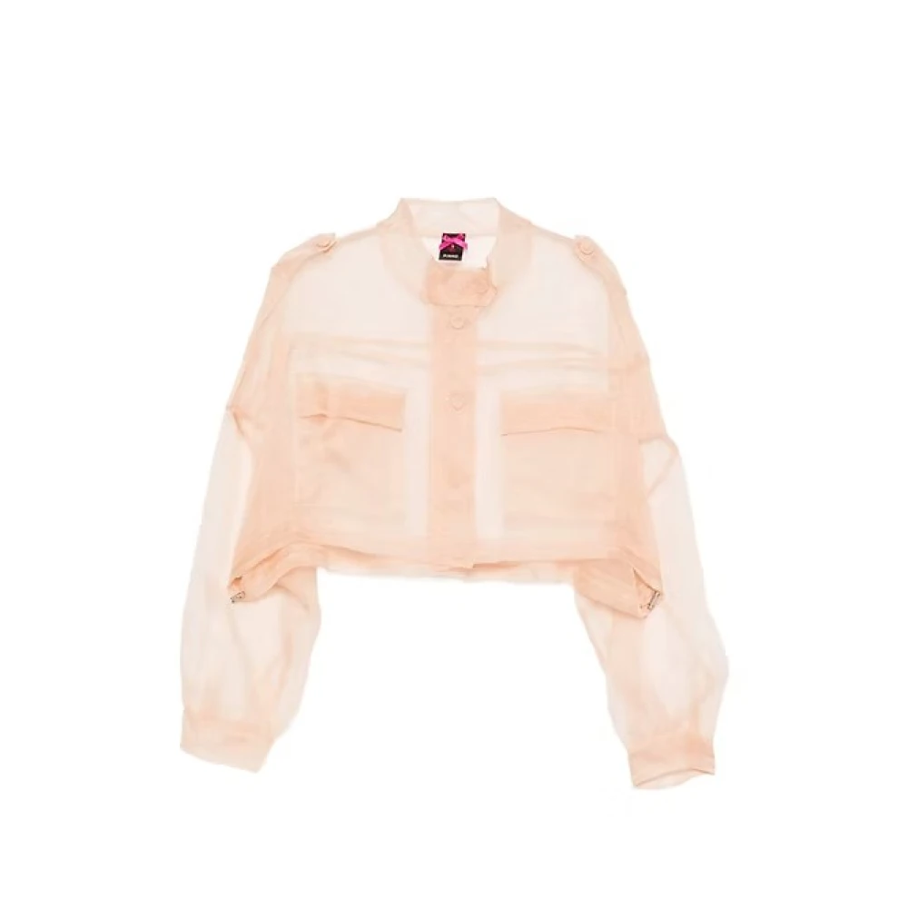 Pinko Femme Rose Vestes, Taille: 38 Fr Cropped Jacket