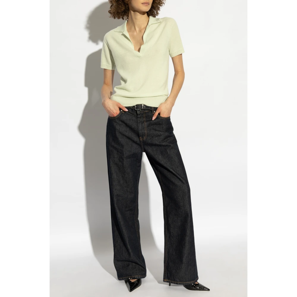 Blumarine Wollen Polo Green Dames