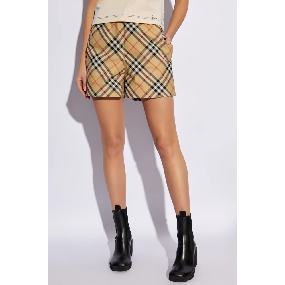 Burberry Geruite shorts Multicolor Dames