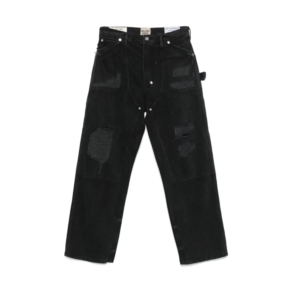 Gallery Dept. Zwarte Distressed Denim Jeans Black Heren