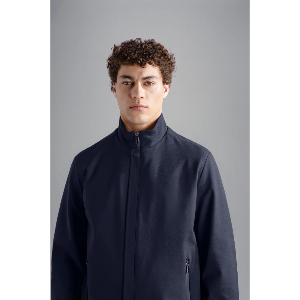 PAUL & SHARK Navy Jack met Nylon en Elastaan Blue Heren