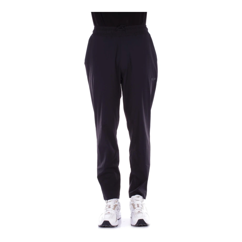 Costume National Zwarte CNC Broek Logo Zijzakken Black Heren