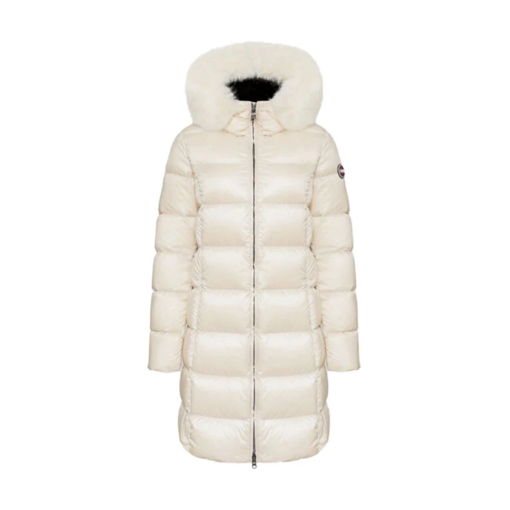 Colmar Roomkleurige Jassen met Bontcapuchon Beige Dames