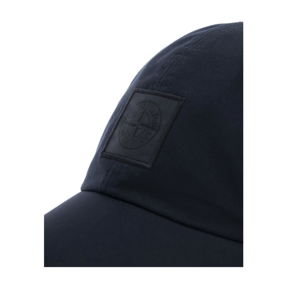 Stone Island Blauwe Baseballpet met Kompasslogo Blue Heren