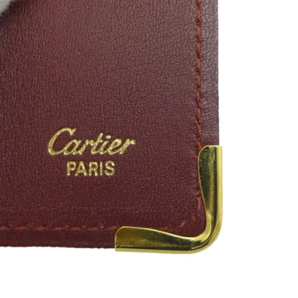 Cartier Vintage Pre-owned Leather key-holders Red Dames