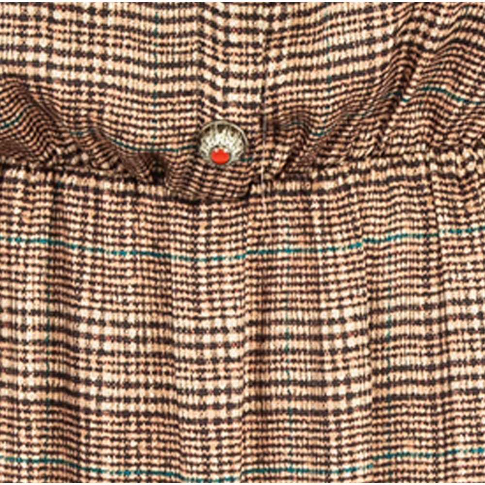 Manila Grace Rode Midi Jurk met Knopen Red Dames