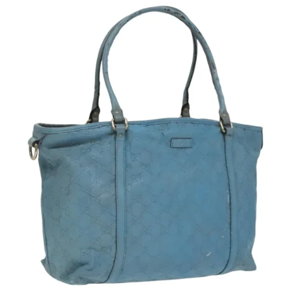 Gucci Vintage Pre-owned Leather totes Blue Dames