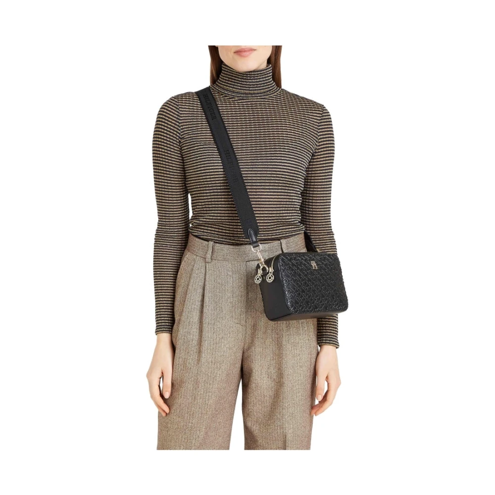 Tommy Hilfiger Zwarte Cross Body Cameratas Black Dames