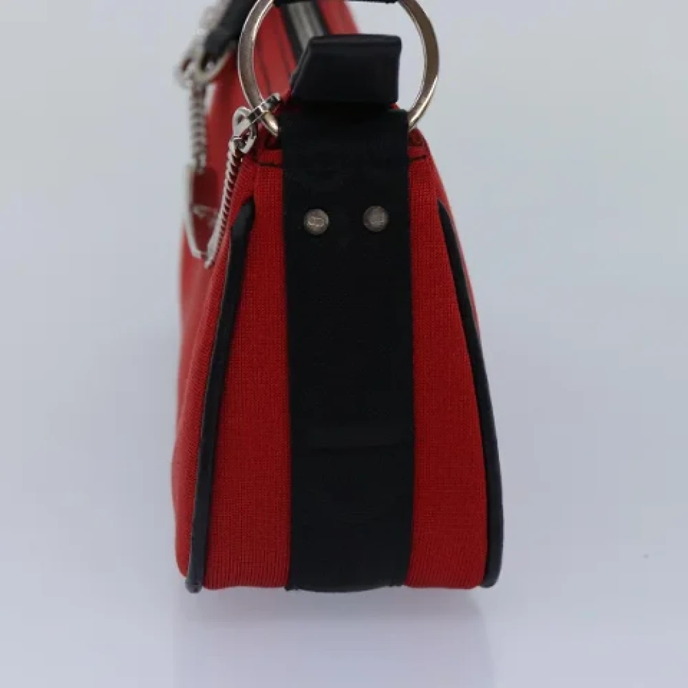 Dior Vintage Pre-owned Silk dior-bags Red Dames