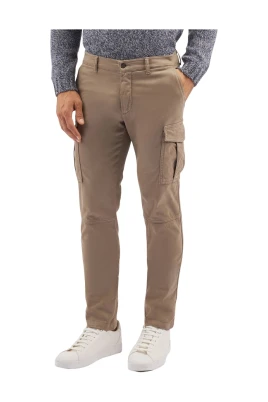 Stretch Cotton Cargo Pants