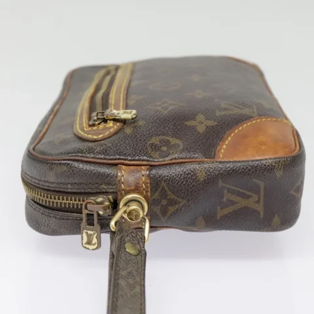 Louis Vuitton Vintage Pre-owned Canvas clutches Brown Dames