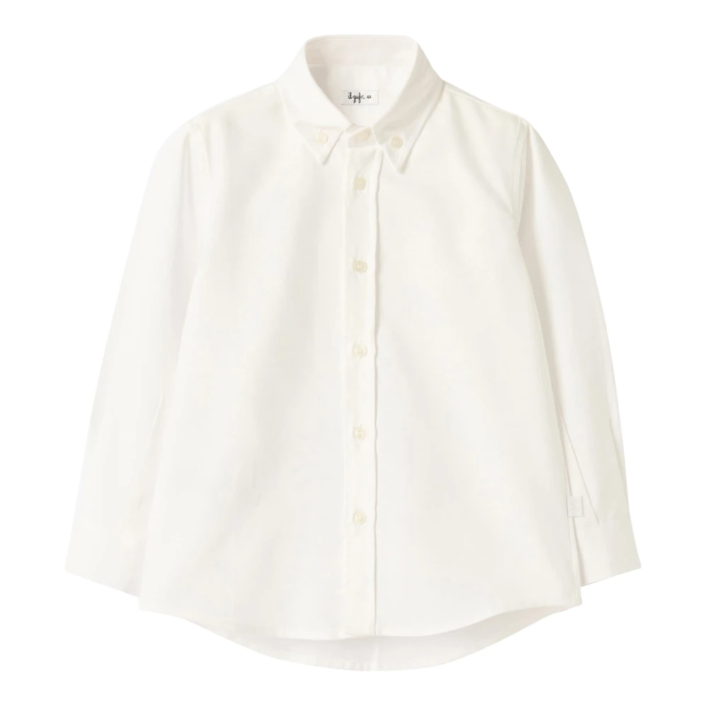 Il Gufo Boys White Kids Shirts, 9 M, Cotton Shirt