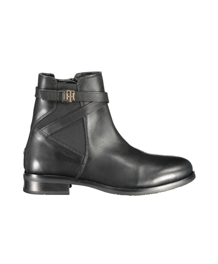 bottines-en-cuir-noir-pour-femme