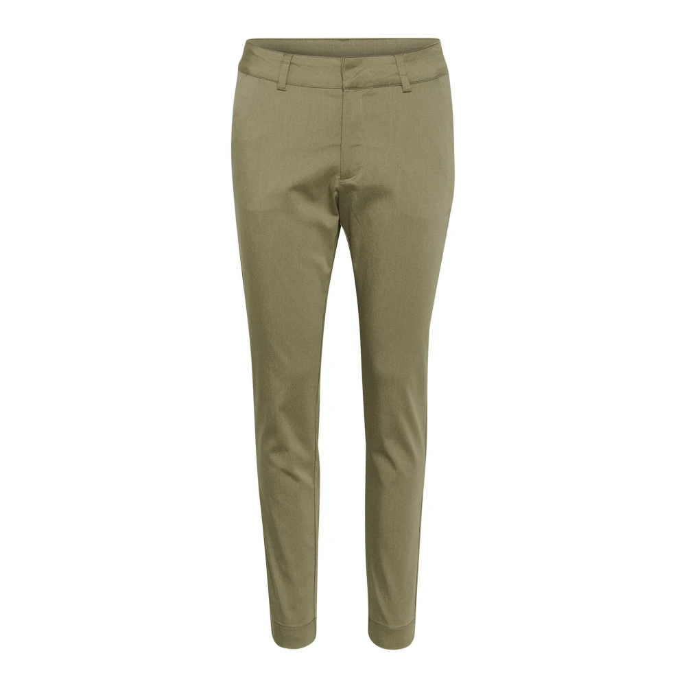 Kaffe - Slim Fit Chino Hose Vetiver - Trousers - Damen - Grün - L - Bild 4