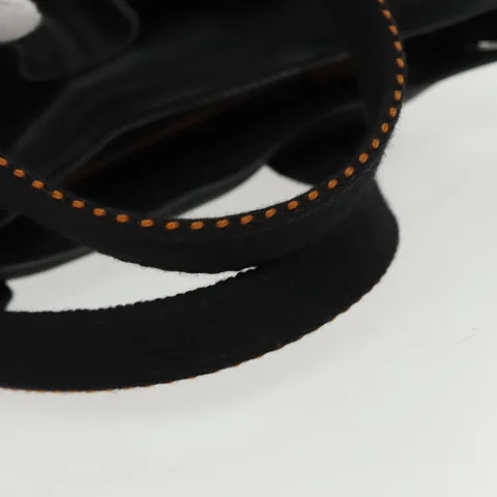 Hermès Vintage Pre-owned Leather handbags Black Dames