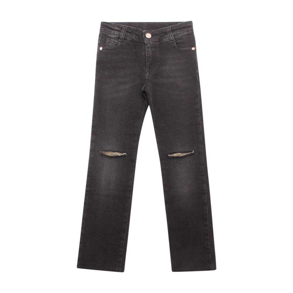 Twinset Girls Black Jeans, 6 Y, Denim Jegging
