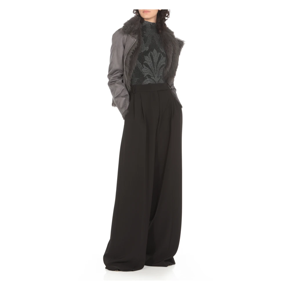 Wolford High Neck Lurex Body Top Black Dames