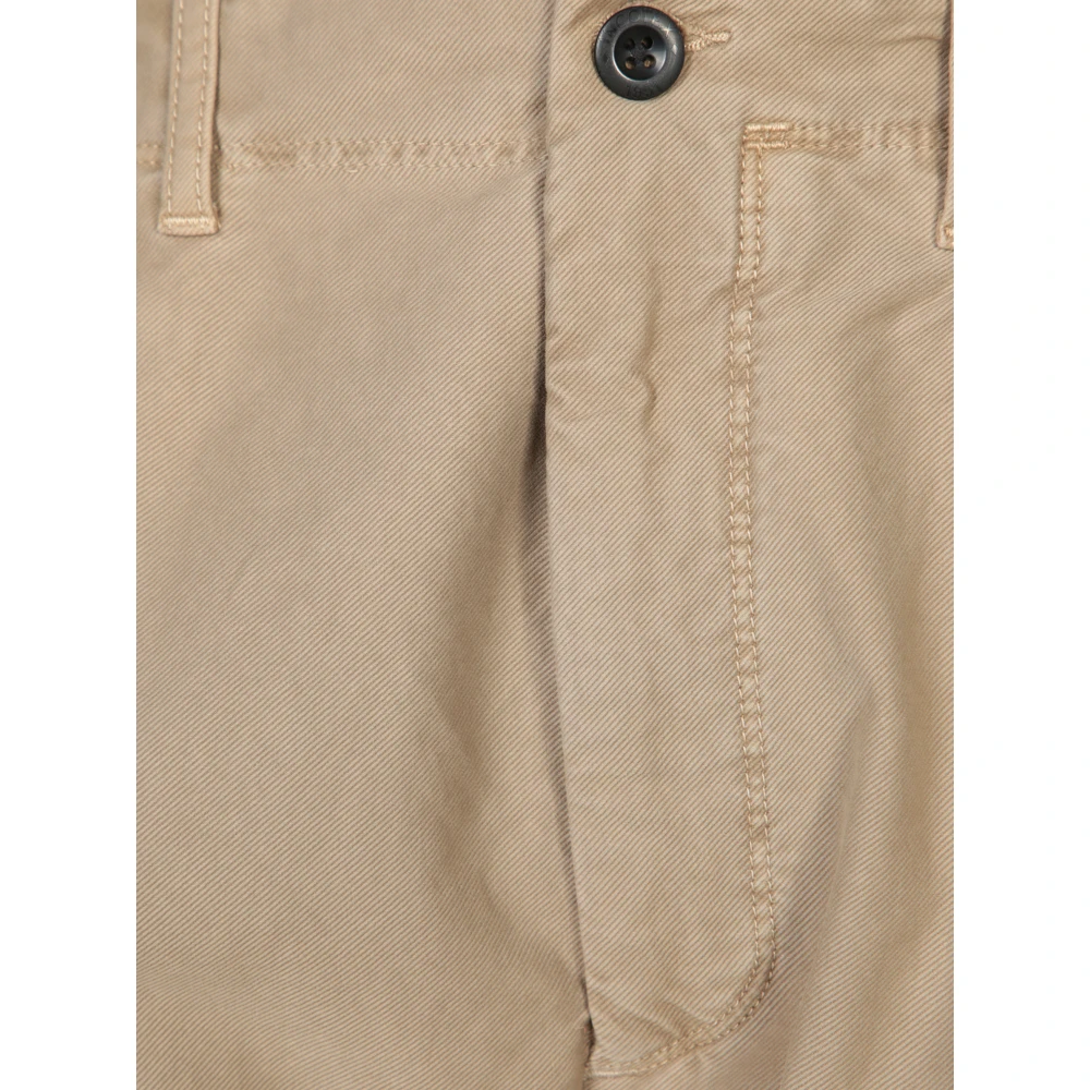 Incotex Premium Katoenen Chino Broek Beige Heren