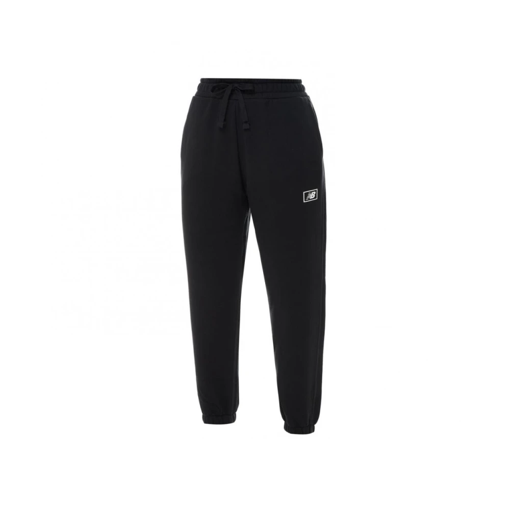 New Balance Geborstelde achtervolgingsbroek katoen Black Heren