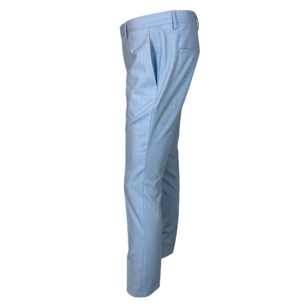 Hugo Boss Slim Fit Anzughose Stretch Broek Blue Heren