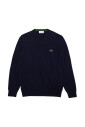 pull-bleu-en-coton-avec-col-en-v-et-logo-brode