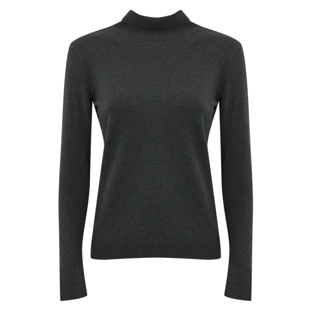 Max Mara Weekend Zijden en wollen coltrui Gray Dames