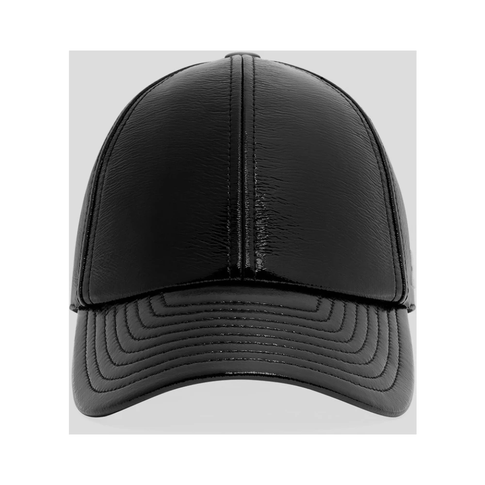 Courrèges Vinyl Hoed Heruitgave Black Dames