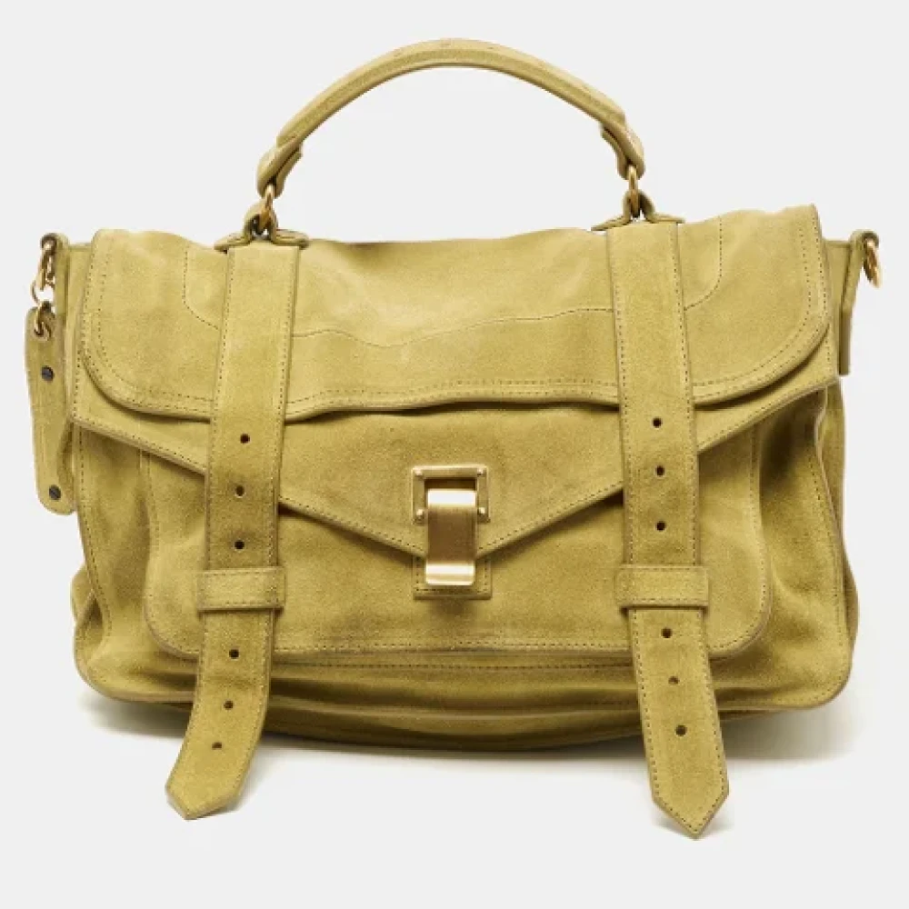 Proenza Schouler Pre-owned Suede handbags Green Dames