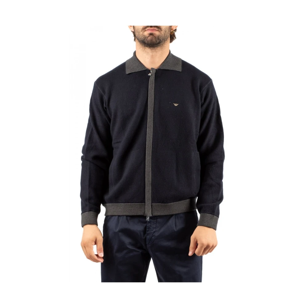 Emporio Armani Hombre Azul Jerseys, Talla: L
