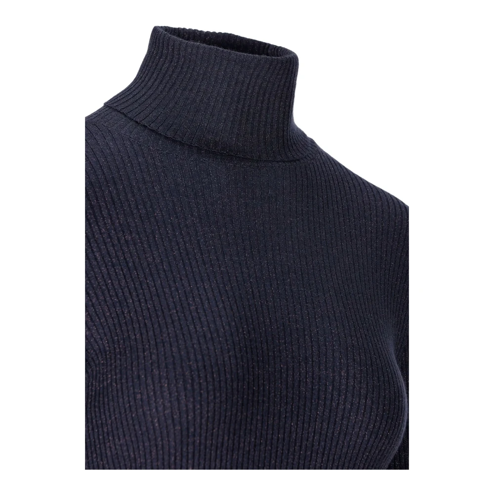 BRUNELLO CUCINELLI Turtleneck Sweater Blue Dames