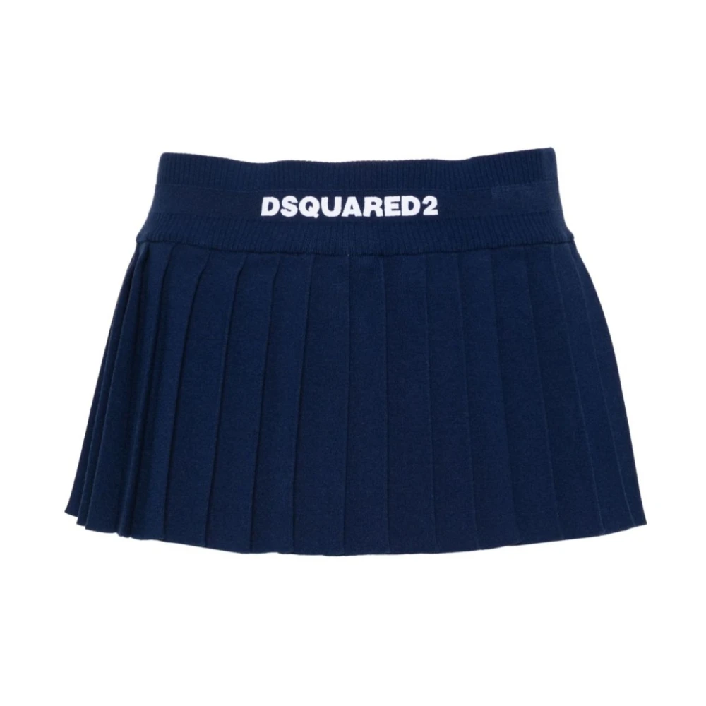 Dsquared2 Stijlvolle korte rok voor vrouwen Blue Dames