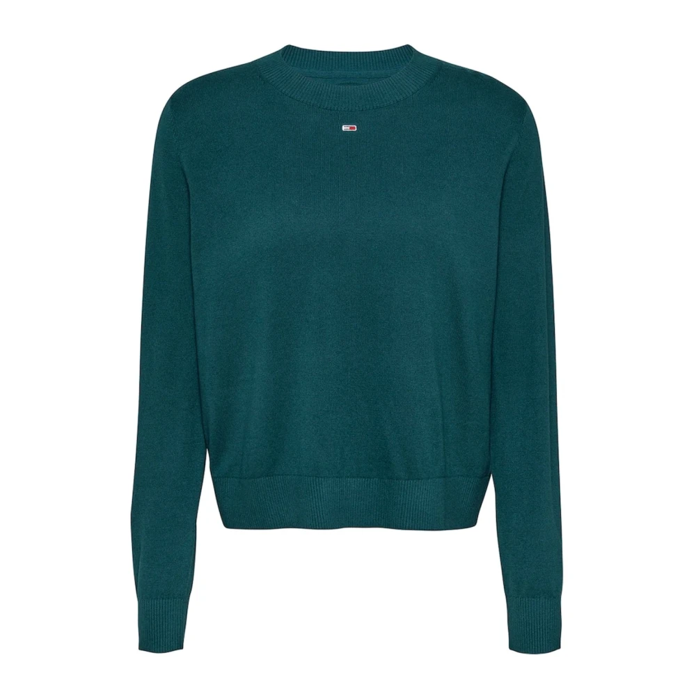 Tommy Jeans Organische Katoenen Trui Blauw Green Dames