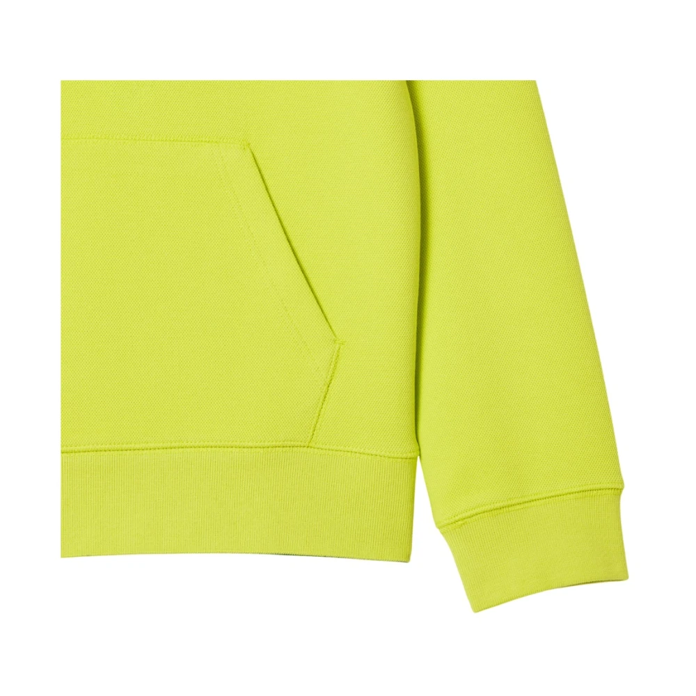 Lacoste Groene Hoodie Dubbelzijdig Piqué Green Dames
