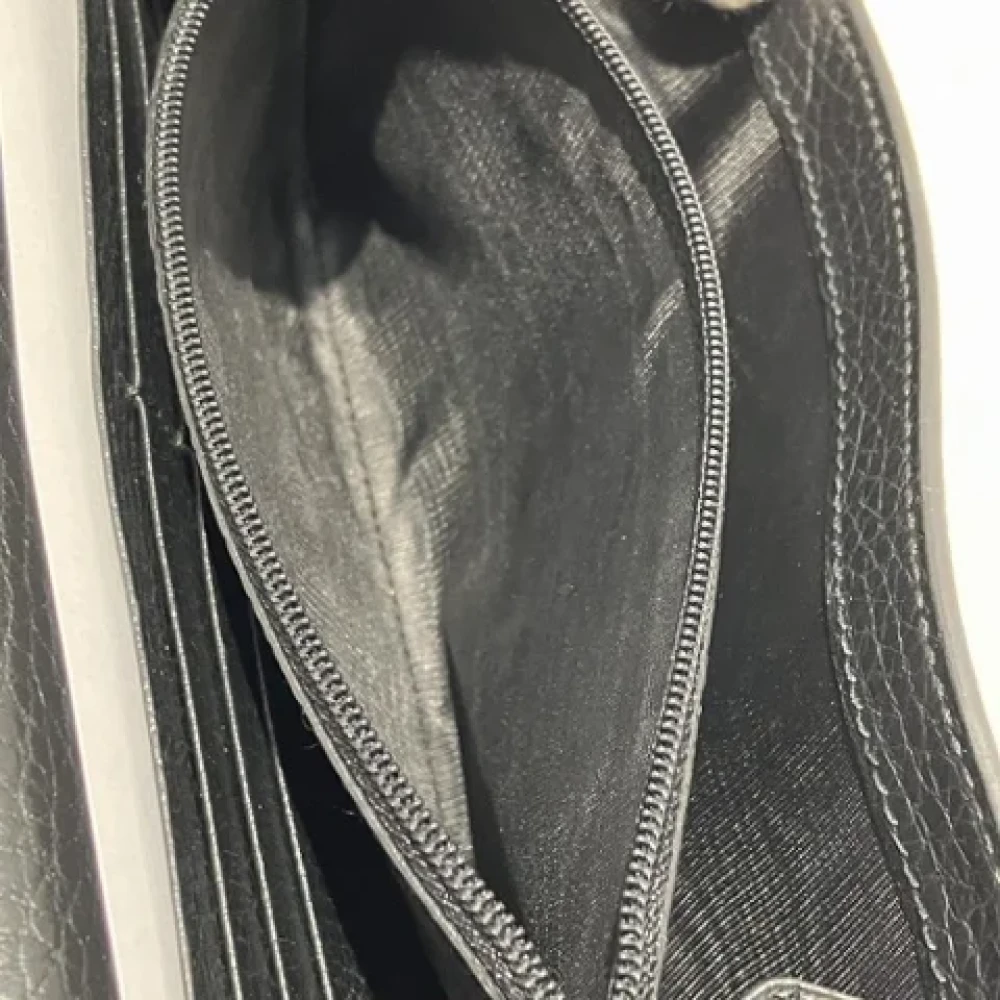 Gucci Vintage Pre-owned Leather wallets Black Dames