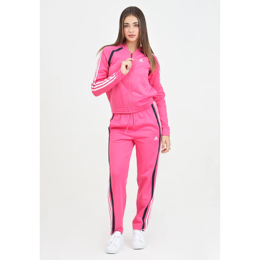 Adidas Sportieve Teamsport Fuchsia Jurk Pink Dames
