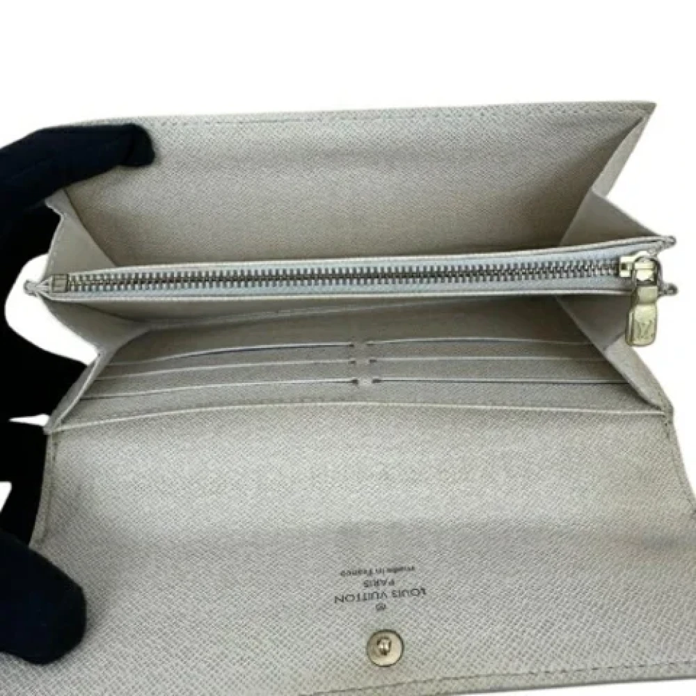 Louis Vuitton Vintage Pre-owned Canvas wallets White Dames