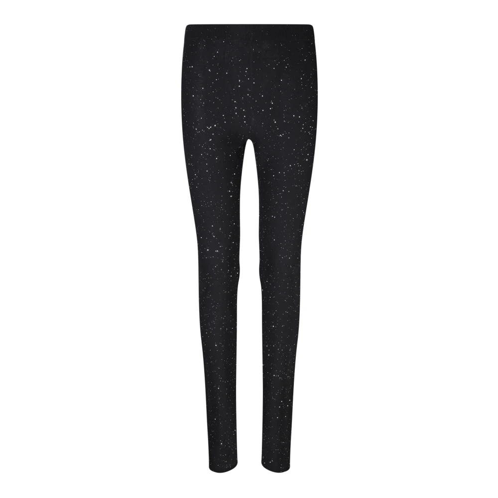 Fabiana Filippi Pailletten wollen leggings Black Dames