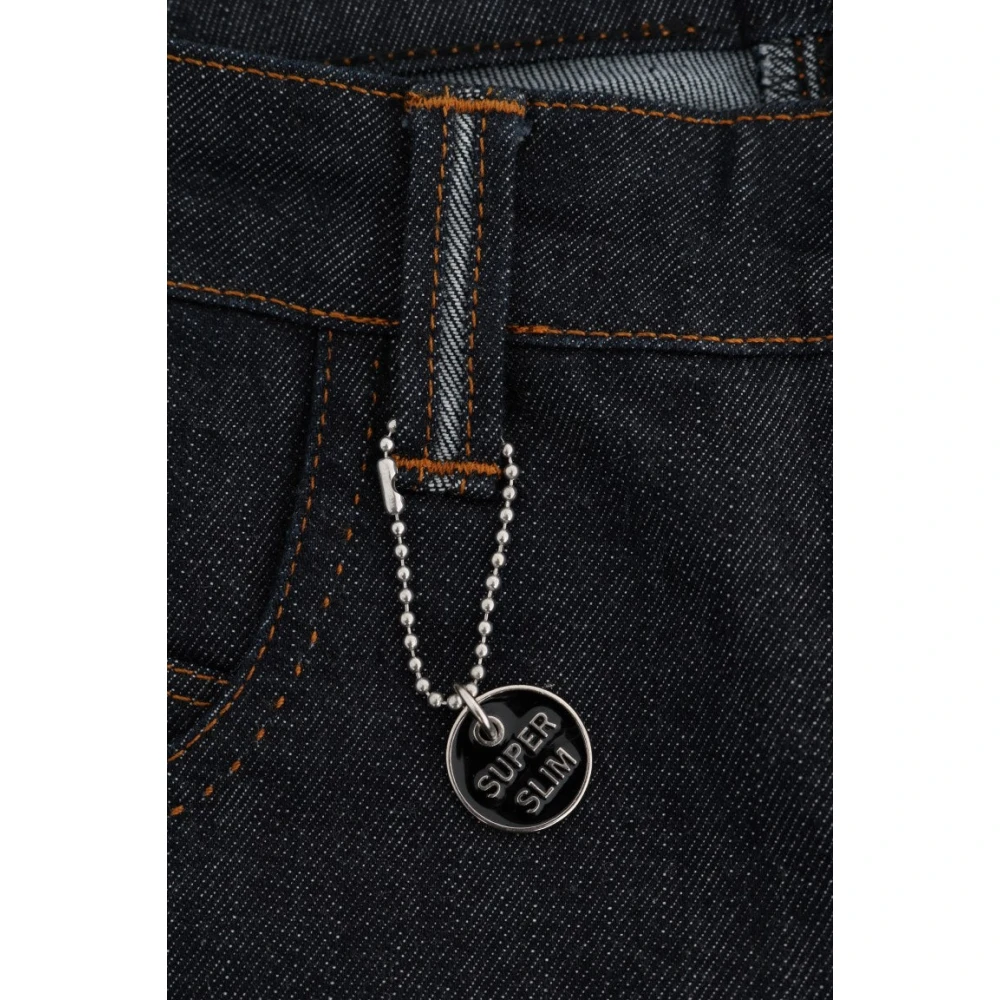 Costume National Donkerblauwe Super Slim Jeans Blue Dames