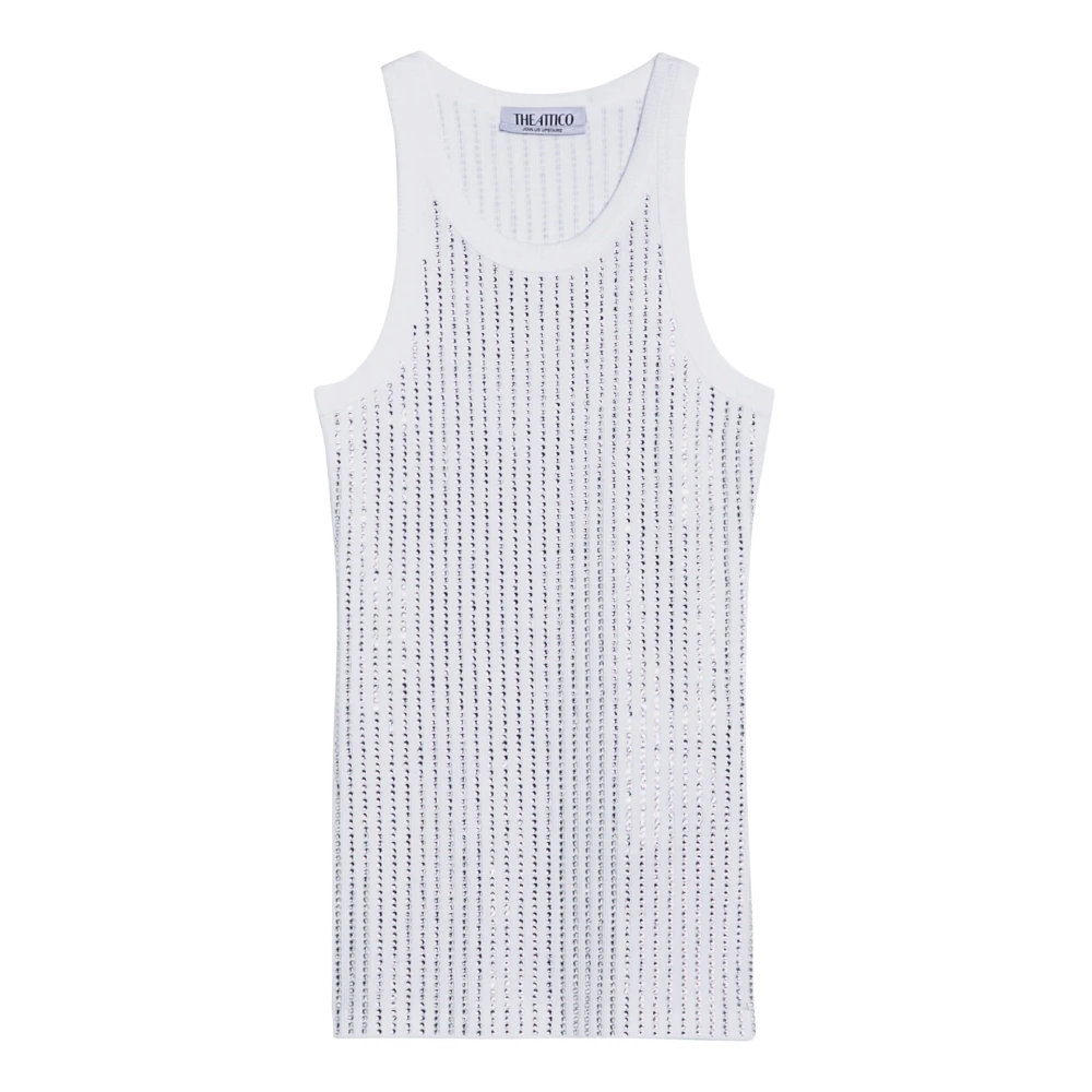 The Attico Stijlvolle Tanktop voor Vrouwen White Dames