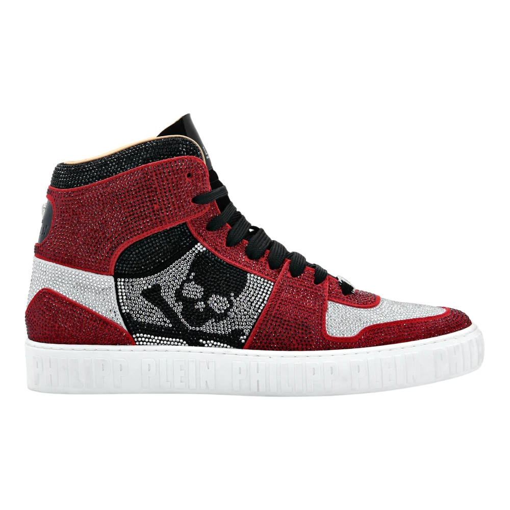 Philipp Plein Notorious Hi-Top Sneakers unisex Schoenen Rood