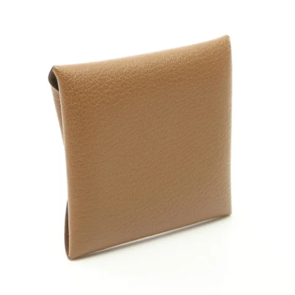 Hermès Vintage Pre-owned Leather wallets Brown Dames