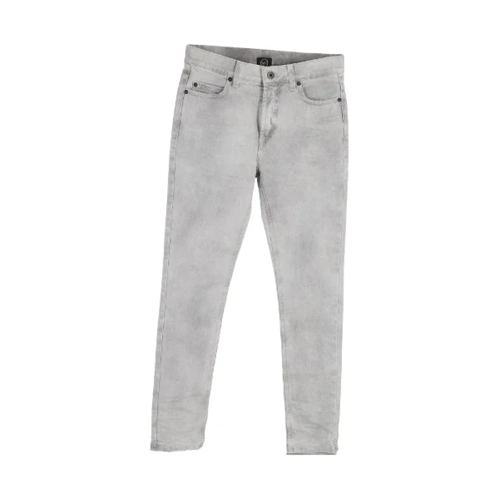 Alexander McQueen Pre-owned Cotton jeans Gray Dames