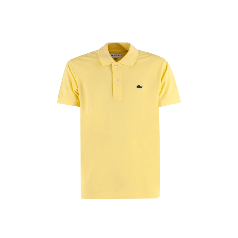 Lacoste Gele Polo Shirt Klassieke Stijl Yellow Heren
