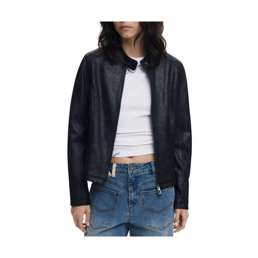 Desigual Women's Black Jacket With Avant-Garde Spirit Extra Small