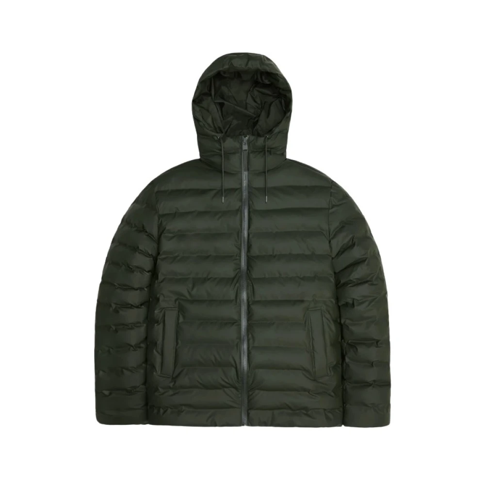 Rains Puffer Jacket Green Unisex